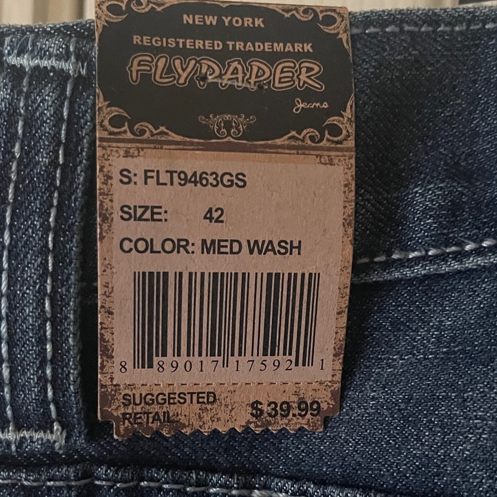 Flypaper Men's Dark Blue Jean Shorts size 42 - Picture 5 of 6